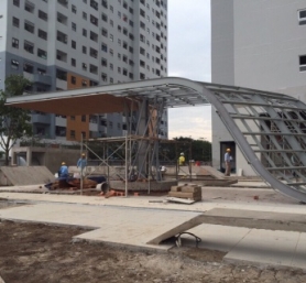 Khung trang trí cao ốc An Gia star