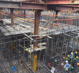 Thi công móng Landmark 81